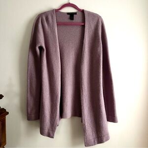 Elena Solano Lambswool Angora‎ Open Cardigan Sweater